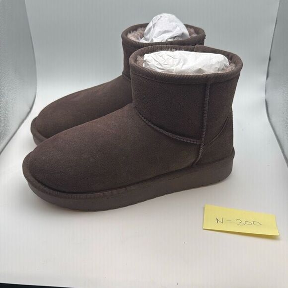 CUSHIONAIRE Women's Hipster pull on boot +Memory Foam SIZE 6.5 WIDE CHOCOLATE - Picture 3 of 7